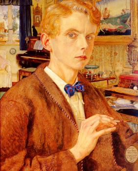 George Owen Wynne Apperley : Portrait Of The Artist
